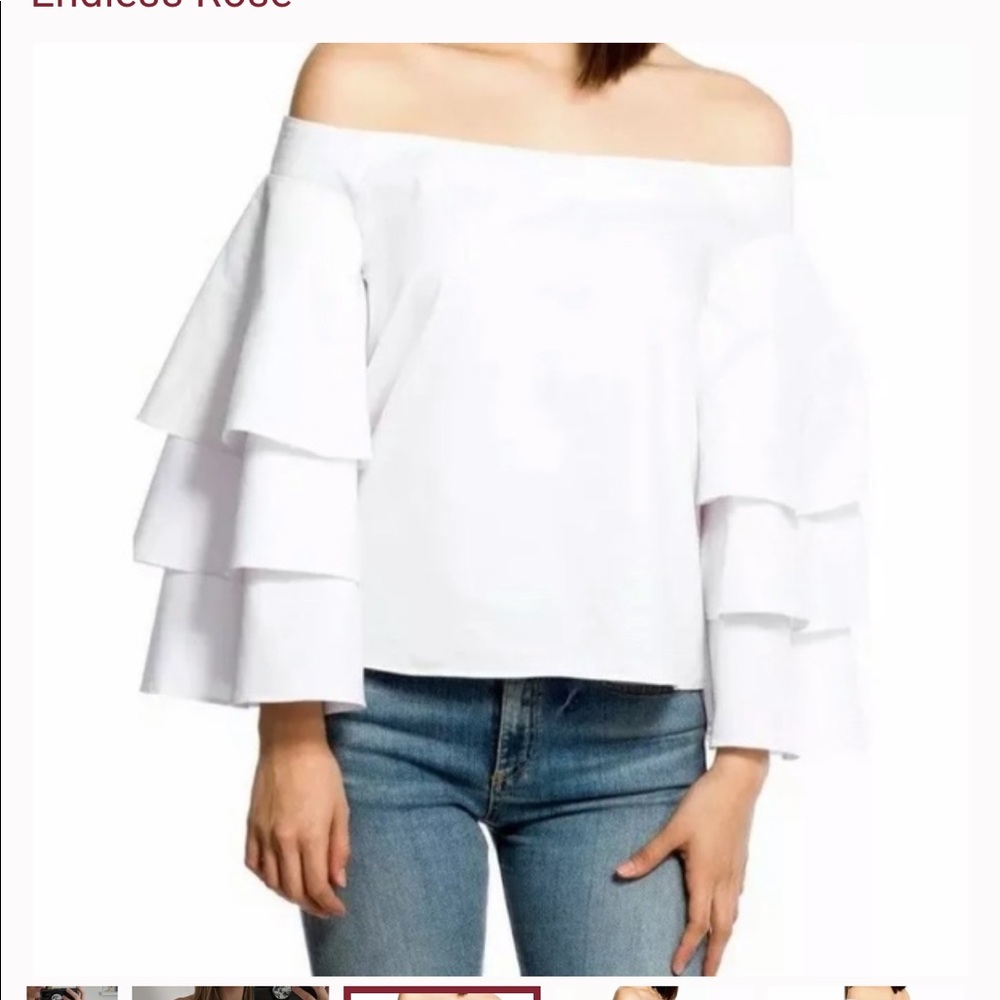 NWT endless rose multi-layer shirt!